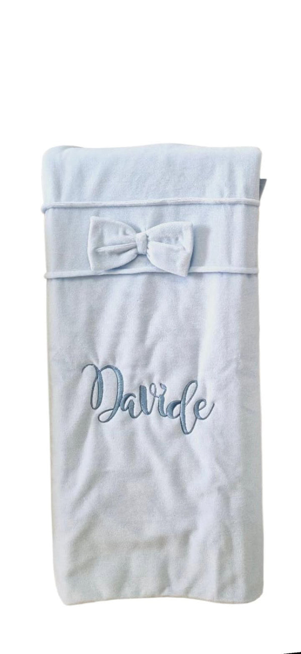 Coperta ciniglia fiocco