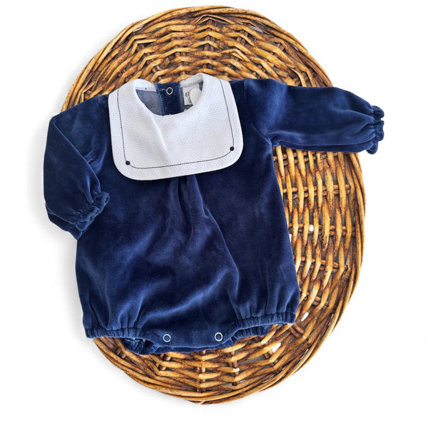 Pagliaccetto bavero blu